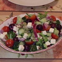 Layered Greek Salad