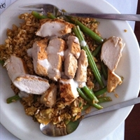 Lemon-Piri Chicken with Fluffy Egg Rice Lemon-Piri Chicken with Fluffy Egg Rice