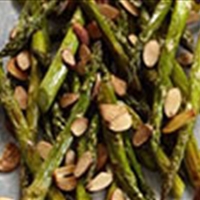 Lemon Roasted Asparagus w/ Almonds
