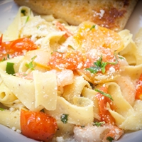 Lemon Shrimp Scampi Pappardelle
