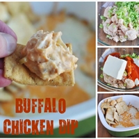 LIGHT Cheesy Buffalo Chicken Dip Recipe