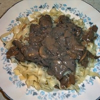 Lighter Beef Stroganoff