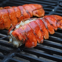 Lime and Chile Basted Grilled Lobster with Lime Butter Sauce