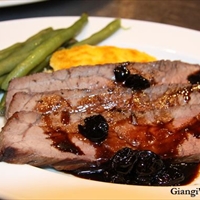 London Broil with Balsamic-Honey Vinegar
