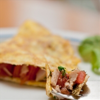 Low Carb Turkey and Tomato Omelet Low Carb Turkey and Tomato Omelet