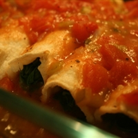 Low Fat Spinach Enchiladas