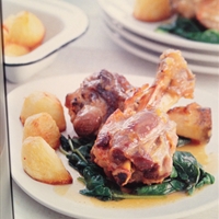 Maple Syrup-glazed Lamb Shanks