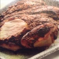 Masala roast chicken with minted yoghurt