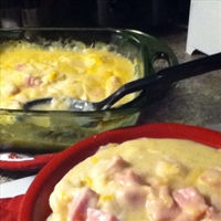 Mashed Potato and Ham Casserole