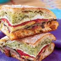 Mediterranean Pressed Picnic Sandwich