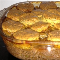 Minced Beef And Cheese Cobbler