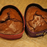 Mini Chocolate Heart Cakes