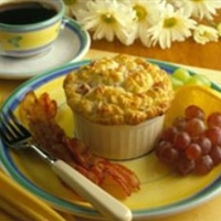 Mini Ham and Mushroom Souffles