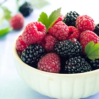 Mixed Berry Salad with Mint