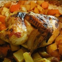 Moroccan-Style Roast Chicken with Vegetables