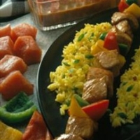 Mustard-Bourbon Pork Kabobs