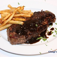 New York Steak au Poivre with Balsamic Vinegar