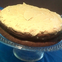 Nutella Cake with Peanut Butter Frosting