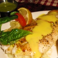 Orange Roughy in Wine Sauce
