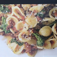 Orecchiette with rapini and spicy pork sausage