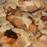 Oven-fried Chicken Thighs with Buttermilk-Mustard Sauce
