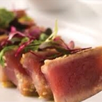 Pan-Seared Tuna with Onion-Soy Vinaigrette