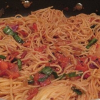 Pancetta Tomato Spaghetti