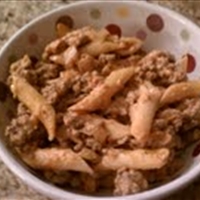 Pasta in Spicy Beef Blush Sauce