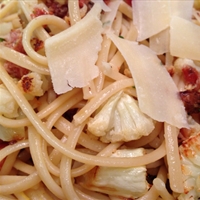 Pasta with Roasted Cauliflower and Pancetta