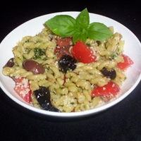 Pasta with Olives and Tomatoes