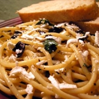 Pasta with Olives, Capers, and Parsley