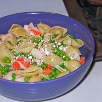 Pea and Crab Pasta Salad