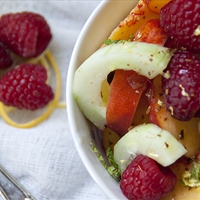 Peach Salad with cumin Dressing