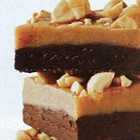 Peanut Butter and Dark Chocolate Fudge