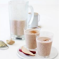 Pear, Oat, Cinnamon, and Ginger Shakes