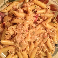 Penne In Cream Sauce with Sausage