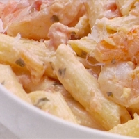 Penne with Shrimp & Herbed Cream Sauce