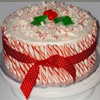 Peppermint Drum Cake