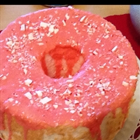 Peppermint Marble Angel Cake