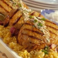 Pina Colada Pork Chops