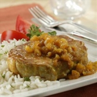 Pineapple Curried Pork Chops