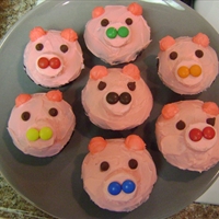Pink Piggy Cupcakes
