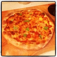 Pizza base in a food processor