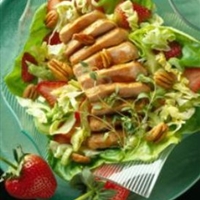 Pork and Pecan Salad with Honey-Balsamic Dressing Pork and Pecan Salad with Honey-Balsamic Dressing