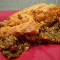Pork and Poblano Tamale Pie