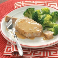 Pork Chops with Mustard Sauce  