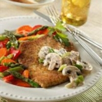 Pork Scaloppine With Mushroom Cream Sauce Pork Scaloppine With Mushroom Cream Sauce