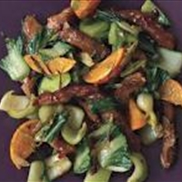 Pork Tenderloin Stir-Fry with Tangerines and Chili Sauce