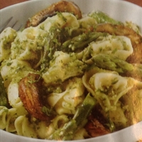 Portobello and Asparagus Pasta