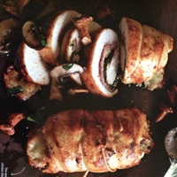 Prosciutto-Stuffed Chicken with Mushroom Sauce